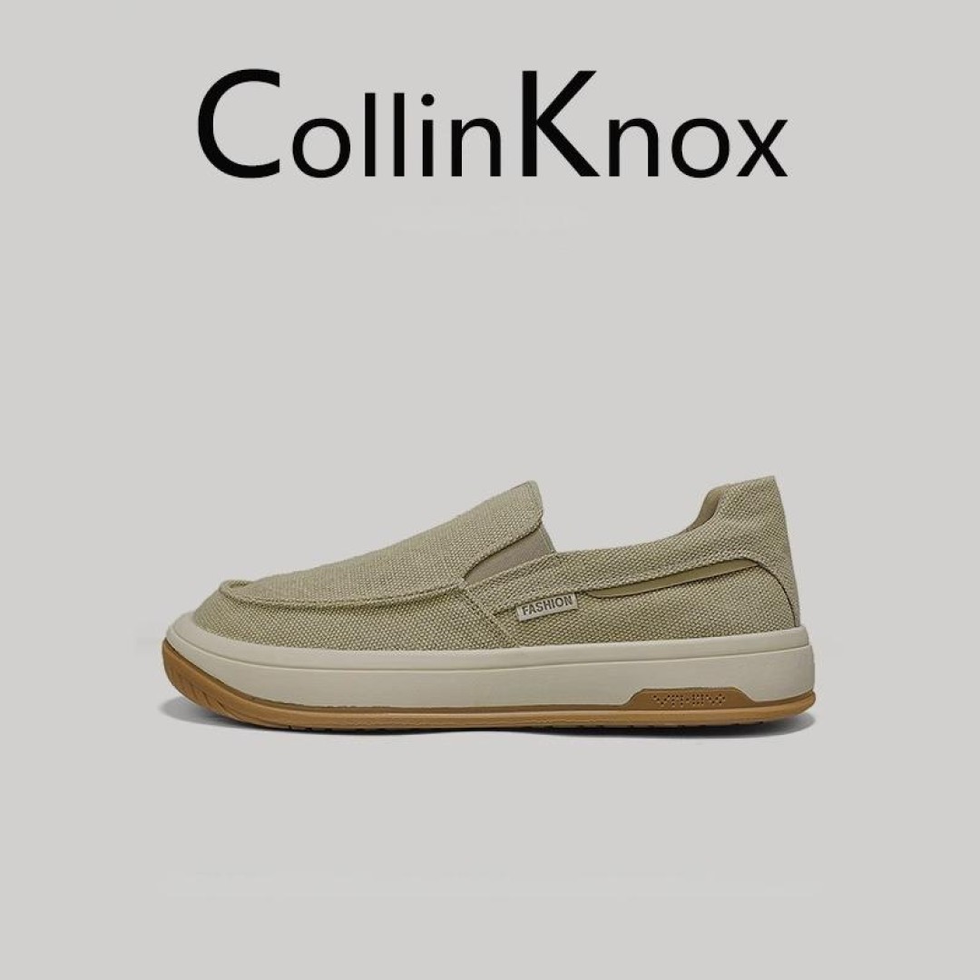 Collinknox UrbanLite Classic White Low-Top Canvas Sneakers