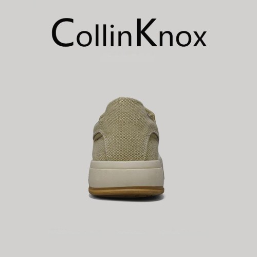 Collinknox UrbanLite Classic White Low-Top Canvas Sneakers